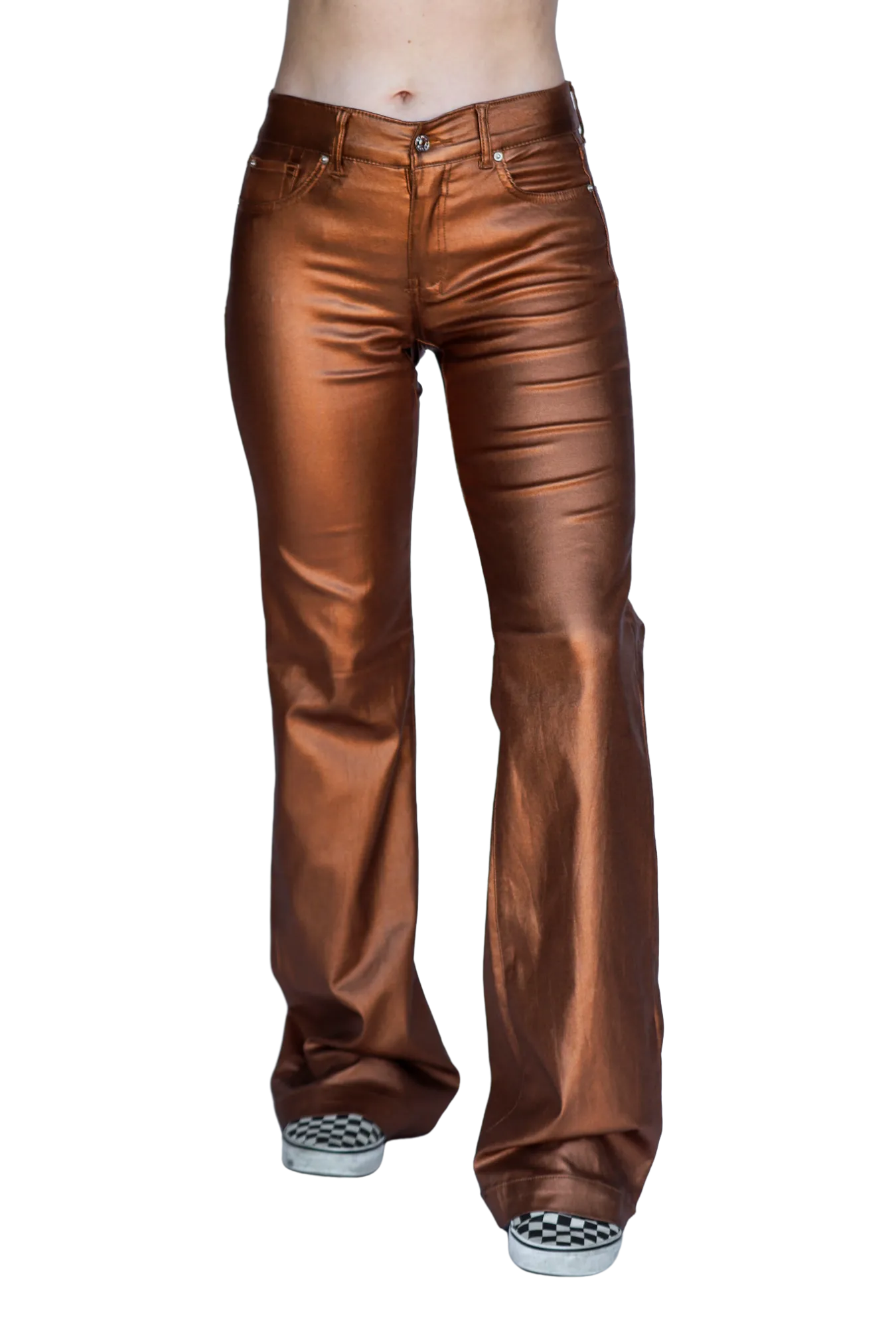SIGNATURE TROUSERS - BRONZE METALLIC