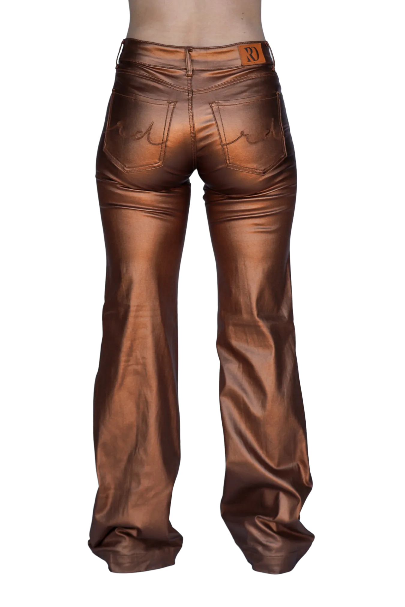 SIGNATURE TROUSERS - BRONZE METALLIC