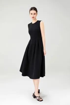 Sleeveless Black Summer Dress