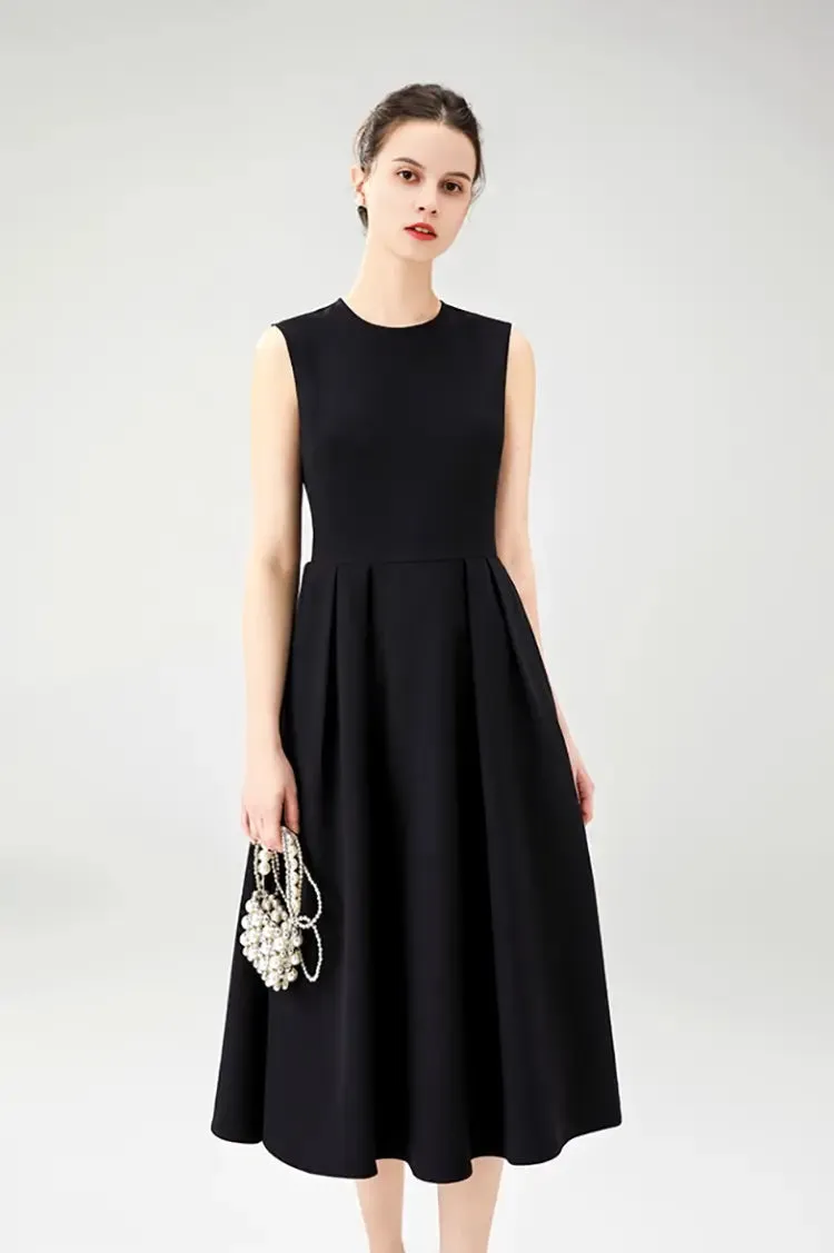 Sleeveless Black Summer Dress
