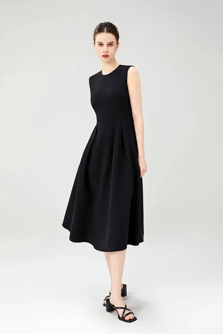 Sleeveless Black Summer Dress