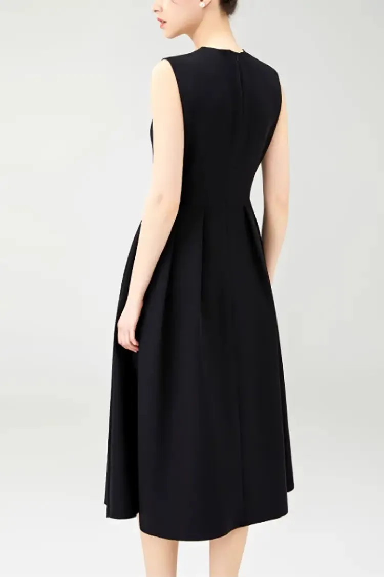 Sleeveless Black Summer Dress