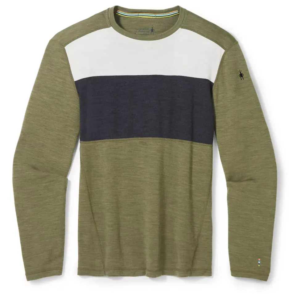 Smartwool: Men's Classic Thermal Merino Base Layer Colorblock Crew