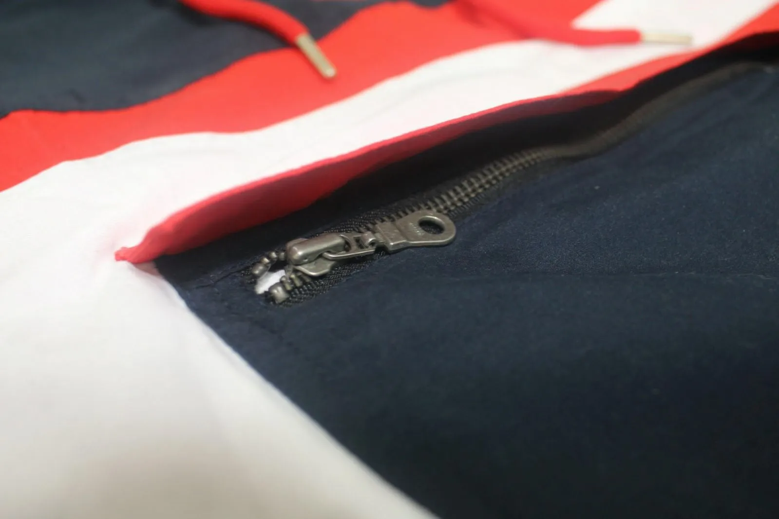 SNKR HEAD Tech-Sport International Windbreaker Jacket (Red, White, Blue)