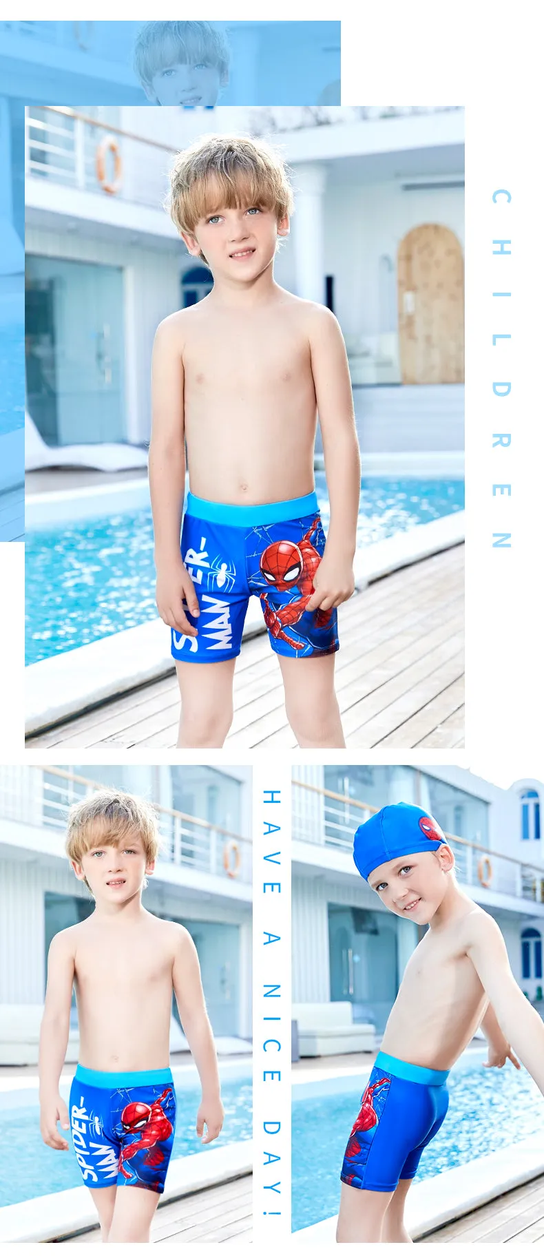 SPIDERMAN Boys Swimming Shorts