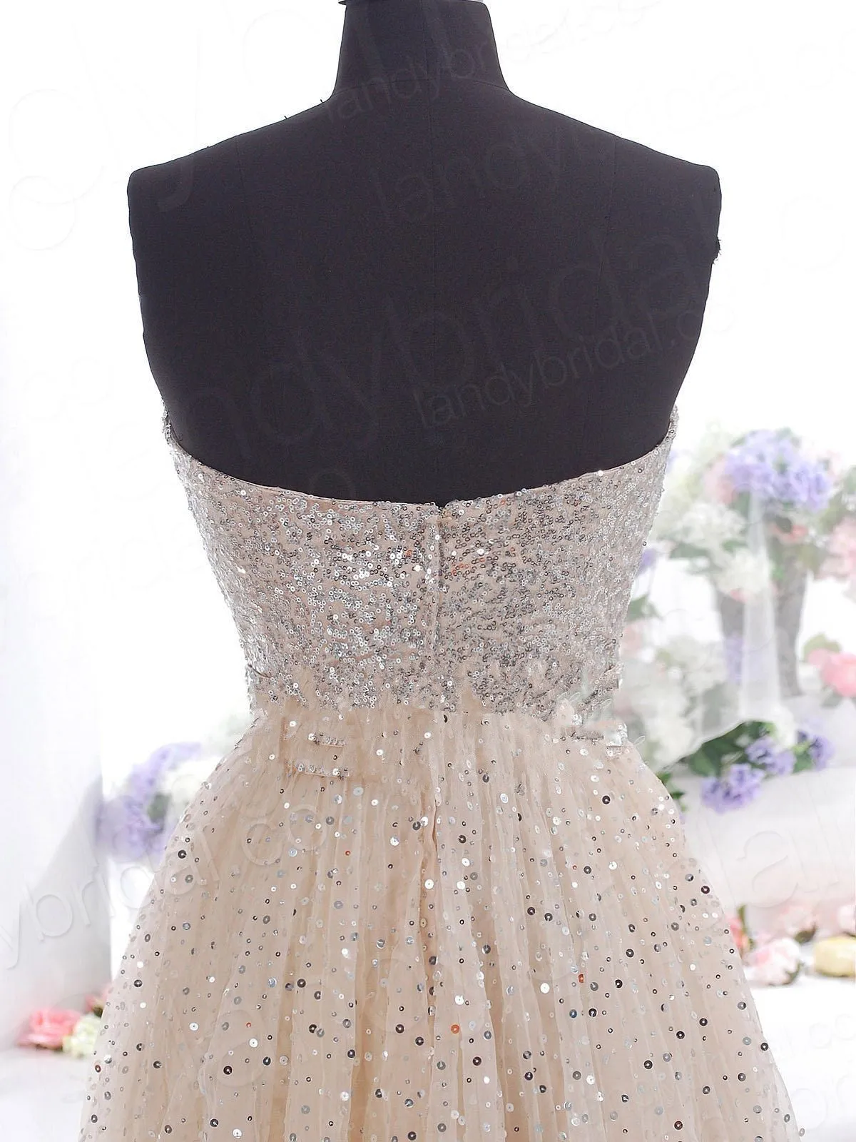 Strapless Pure Color High Waist Splicing Short Dress