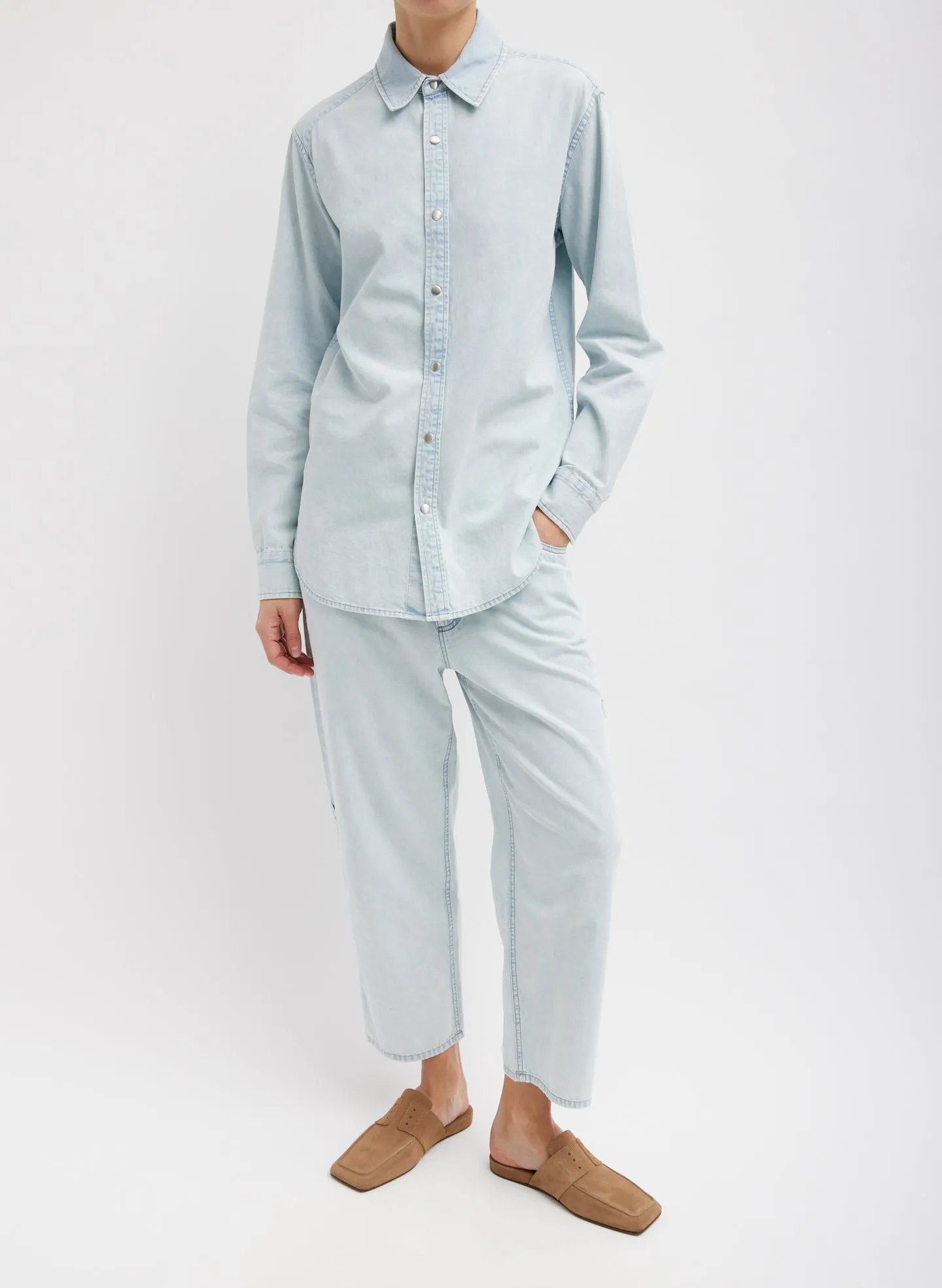 Summer Denim Charlie Slim Men's Shirt