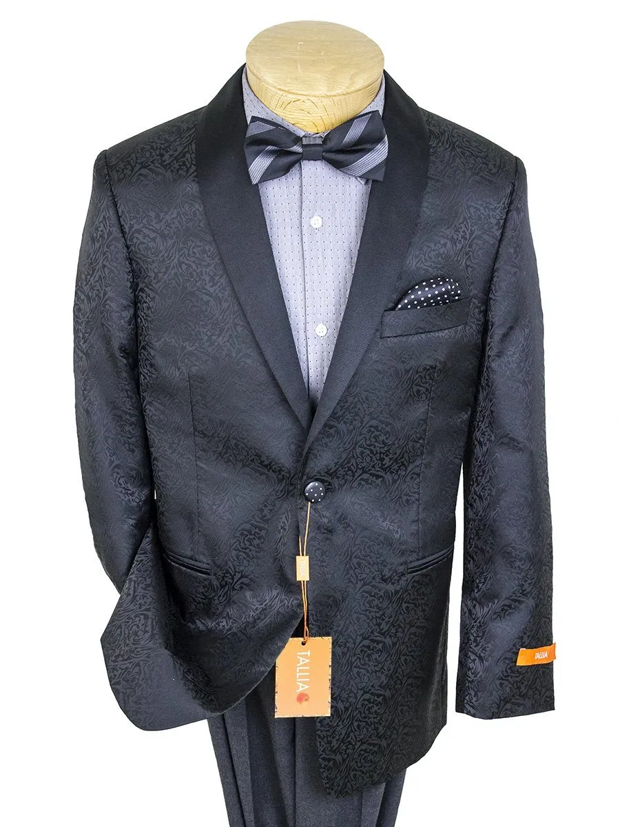 Tallia 25193 Boy's Sport Coat - Paisley - Black