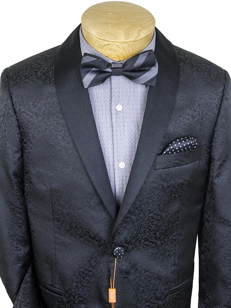 Tallia 25193 Boy's Sport Coat - Paisley - Black