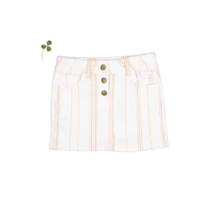 The Denim Skirt - Rose Stripe