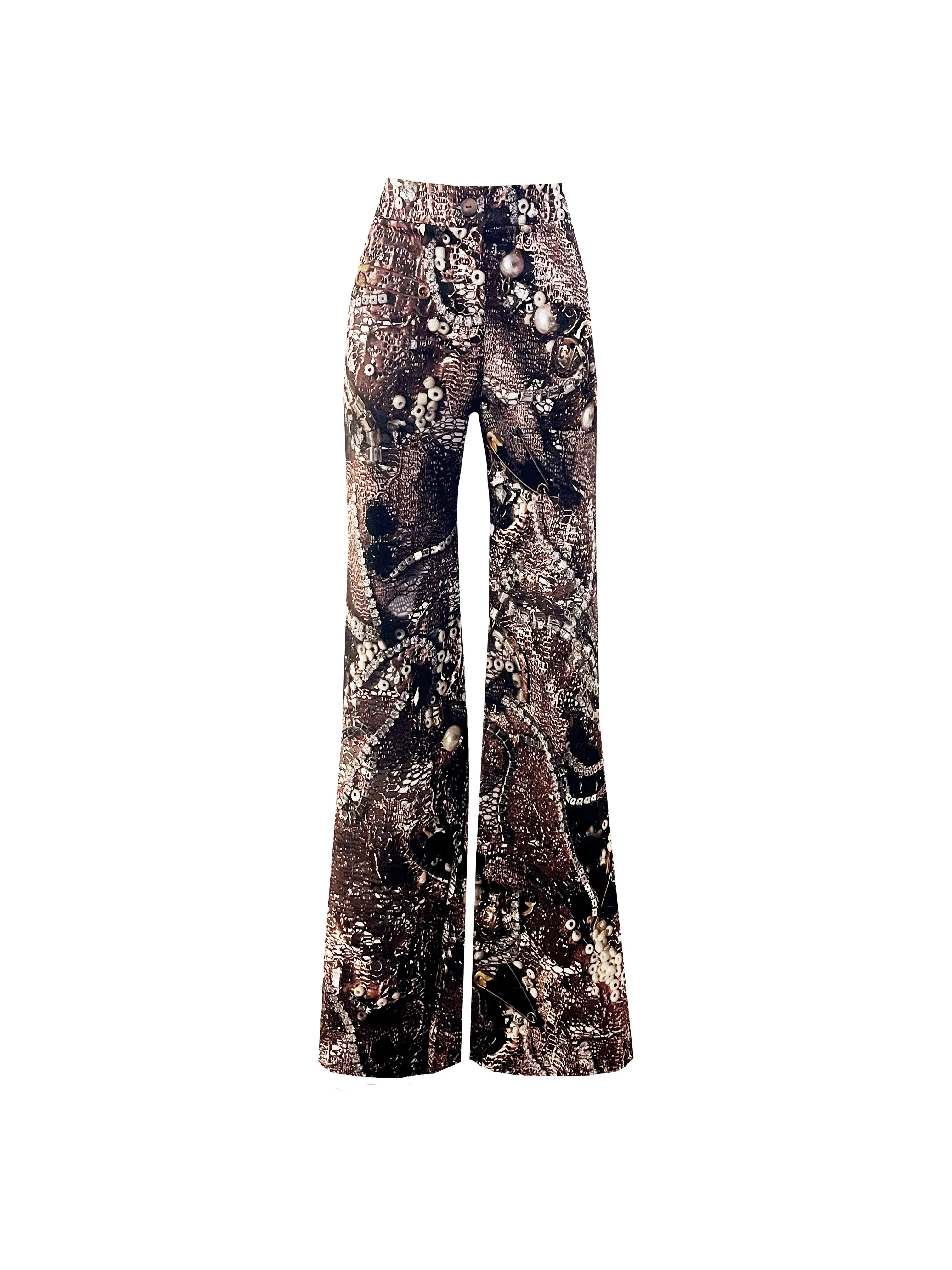 The Suit Trousers in Bronze Lace