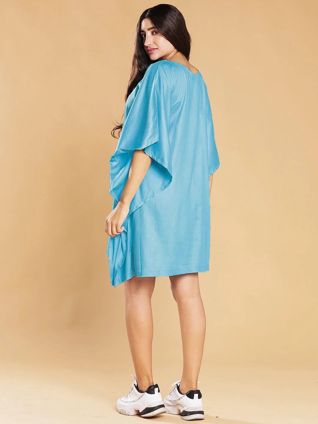Turquoise Rayon Kaftan - Bro-defender