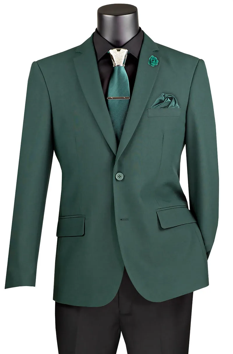 Vinci Sport Coat Z-S2PP-Hunter Green