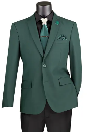 Vinci Sport Coat Z-S2PP-Hunter Green