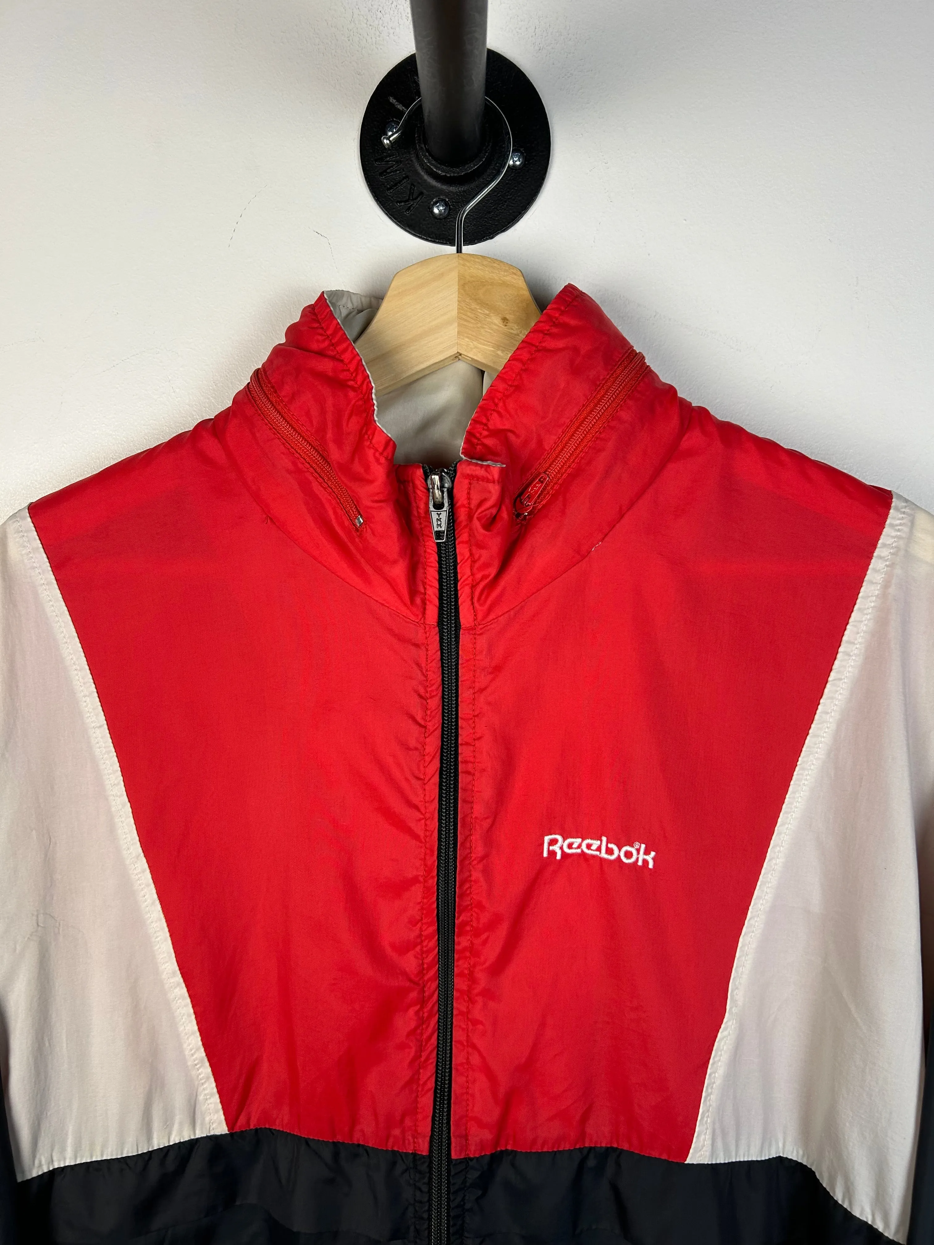 Vintage 90s Reebok Sport Red & Black Windbreaker