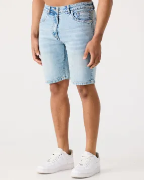 Vintage Blue Slim Fit Denim Short