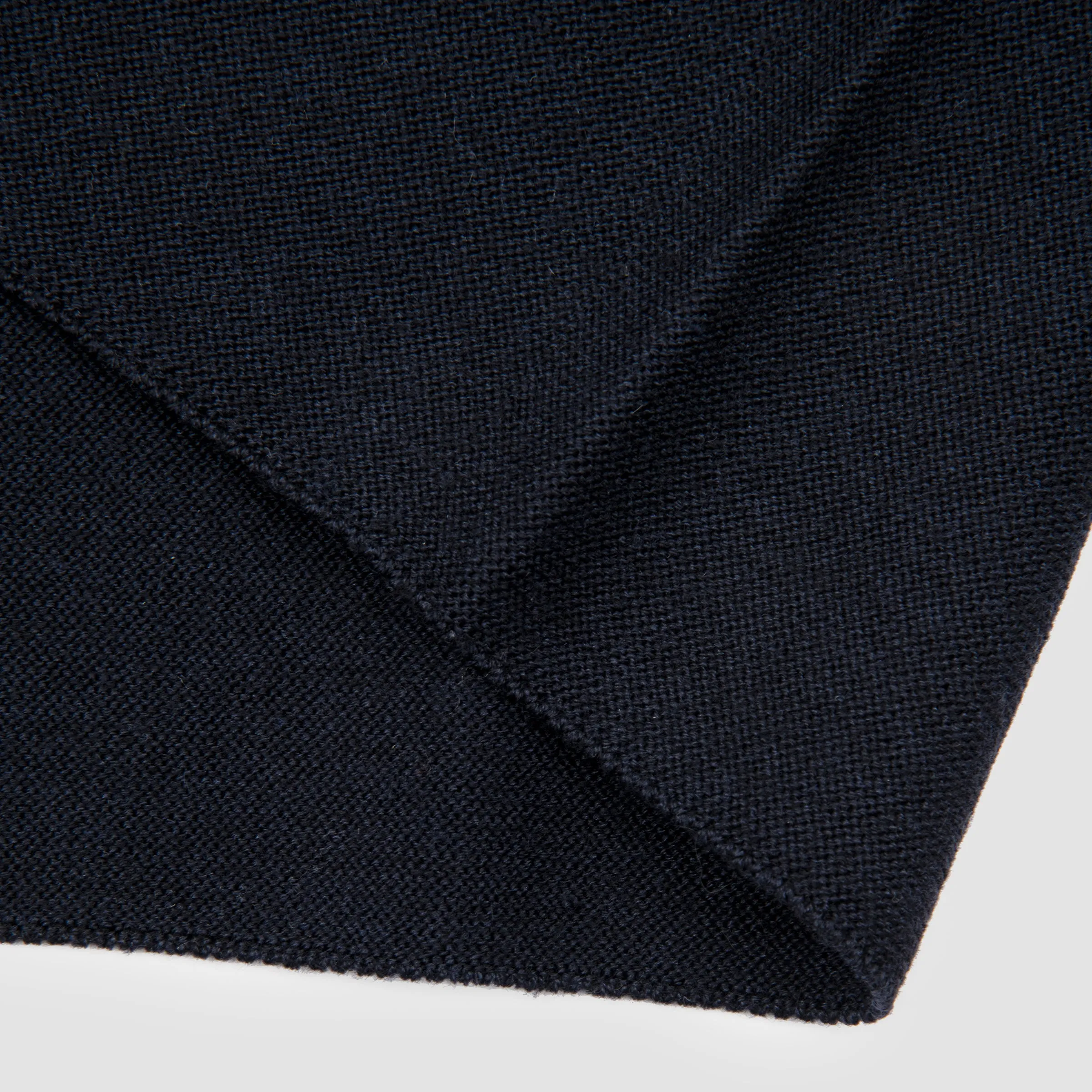 Wool Cashmere and Silk Single Breasted Knit Sport Jacket - Navy